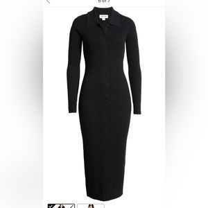 Open Edit long sleeve Rib Cardigan Dresz